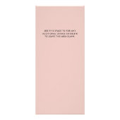 Chic Brush Stroke Salon prijslijst diensten Modern Reclamekaart (Achterkant)