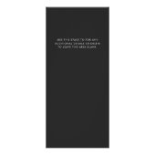 Chic Brush Stroke Salon prijslijst diensten Modern Reclamekaart (Achterkant)