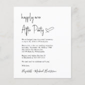 Chic Budget Foto Huwelijk Receptie Uitnodiging (Voorkant)