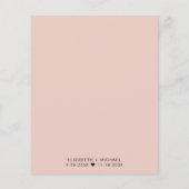 Chic Budget Huwelijk Receptie Uitnodiging (Achterkant)