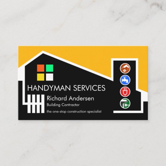 Chic Building Home Handyman Aannemer Visitekaartje (Voorkant)