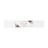 Chic Burgundy Burnt Sinaasappel Floral Greenery We Uitnodigingen Wikkel (Vlak)