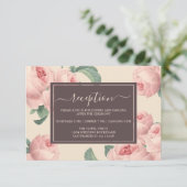 Chic Burgundy - gebroken wit roze roze - Floral We Informatiekaartje (Staand voorkant)