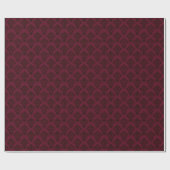 Chic Burgundy over Maroon Damask-pakpapier Cadeaupapier (Vlak)