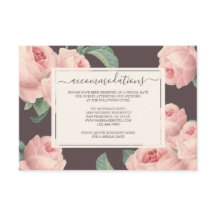 Chic Burgundy  Pink Rose Floral Wedding