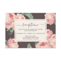 Chic Burgundy Pink Rose Floral Wedding