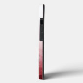 Chic Burgundy Waterverf Floral Monogram Case-Mate iPhone Case (Achterkant / Links)