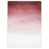 Chic Burgundy Waterverf Floral Monogram Handtekeni Klembord (Achterkant)