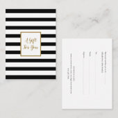 Chic Business Holiday Gold Script Cadeaubon Kortingskaartje (Voorkant / Achterkant)