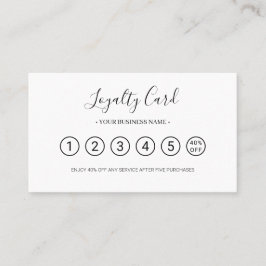 Chic Business Logo Professional Punch Loyalty Kaar