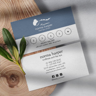 CHIC Business Reward 6 Punch Logo STOFFIG ROZE Klantenkaartje