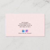CHIC Business Reward 6 Punch Logo wit ROZE Visitekaartje (Achterkant)