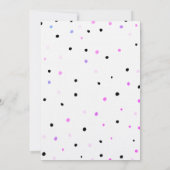 Chic Butterflies Polka Dots Birthday Kaart (Achterkant)