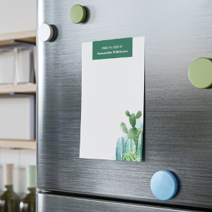 Chic Cacti Waterverf Modern Familie Notitieblok