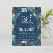 Chic Call Lilies Fantasy Summer Party Kaart (Staand voorkant)