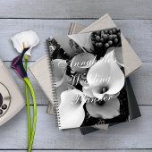 Chic Calla Lelies Zwart & Wit Bloemen Bruid Planner