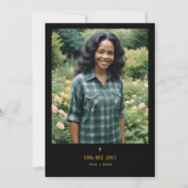 Chic Callas White Bouquet Stained Glass Photo Kaart (Achterkant)