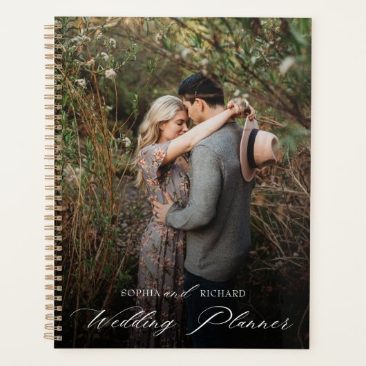 Chic Calligrafie Script Persoonlijke Foto  Planner (Voorkant)