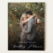 Chic Calligrafie Script Persoonlijke Foto  Planner (Achterkant)
