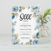 Chic Calligrafie Verrassingsbruiloft Kaart (Staand voorkant)