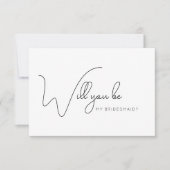 Chic Calligraphy Bridesmaid proposal Kaart (Voorkant)