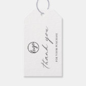 Chic Calligraphy Elegant Business Cadeaulabel (Voorkant)