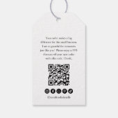 Chic Calligraphy Elegant Business Cadeaulabel (Achterkant)