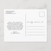 Chic Calligraphy Elegant Logo Business Hartelijk d Briefkaart (Achterkant)