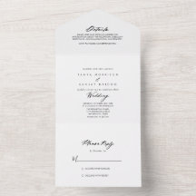 Chic Calligraphy Elegant Wedding