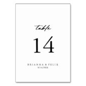 Chic Calligraphy Elegant Wedding Kaart (Voorkant)