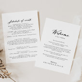 Chic Calligraphy Elegant Wedding Welcome Letter
