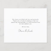 Chic Calligraphy Photo Collage Wedding Bedankt Flyer (Achterkant)