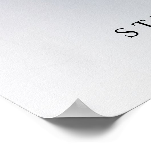 Chic Calligraphy Photo Weduwwelkomstteken Poster (Hoek)