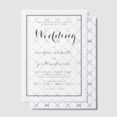 Chic Calligraphy Script Classic Wedding Vellum Uitnodigingen (Offset (Uitnodiging))
