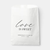 Chic Calligraphy Simple Elegant Wedding Bedankzakje (Voorkant)