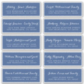Chic Calligraphy Wedding Guest Adresetiketten Sticker (Voorkant)
