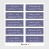 Chic Calligraphy Wedding Guest Adresetiketten Sticker (Vel)