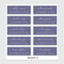 Chic Calligraphy Wedding Guest Adresetiketten
