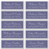 Chic Calligraphy Wedding Guest Adresetiketten Sticker (Voorkant)