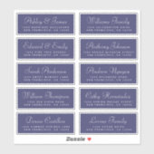 Chic Calligraphy Wedding Guest Adresetiketten Sticker (Vel)
