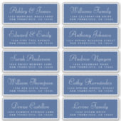 Chic Calligraphy Wedding Guest Adresetiketten Sticker (Voorkant)