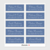 Chic Calligraphy Wedding Guest Adresetiketten Sticker (Vel)