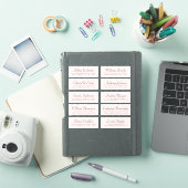 Chic Calligraphy Wedding Guest Adresetiketten Sticker (iPad Cover)