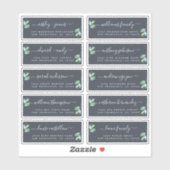 Chic Calligraphy Wedding Guest Adresetiketten Sticker (Vel)