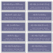 Chic Calligraphy Wedding Guest Adresetiketten Sticker (Voorkant)