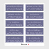 Chic Calligraphy Wedding Guest Adresetiketten Sticker (Vel)