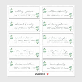 Chic Calligraphy Wedding Guest Adresetiketten Sticker