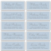 Chic Calligraphy Wedding Guest Adresetiketten Sticker (Voorkant)