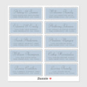 Chic Calligraphy Wedding Guest Adresetiketten Sticker (Vel)