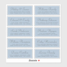 Chic Calligraphy Wedding Guest Adresetiketten